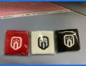 PICKLEBALL WRIST BAND (Wristband with Logo Red, black and White)
