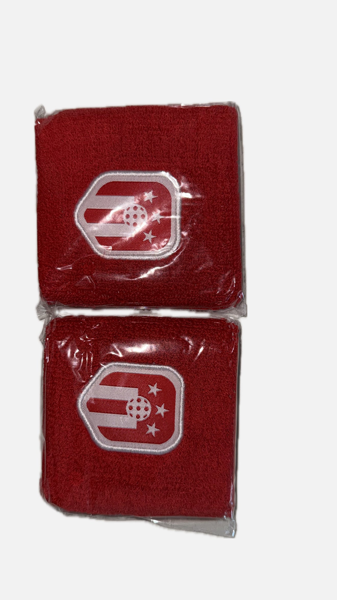 PICKLEBALL WRIST BAND    (Wristband with Logo Red, black and White)