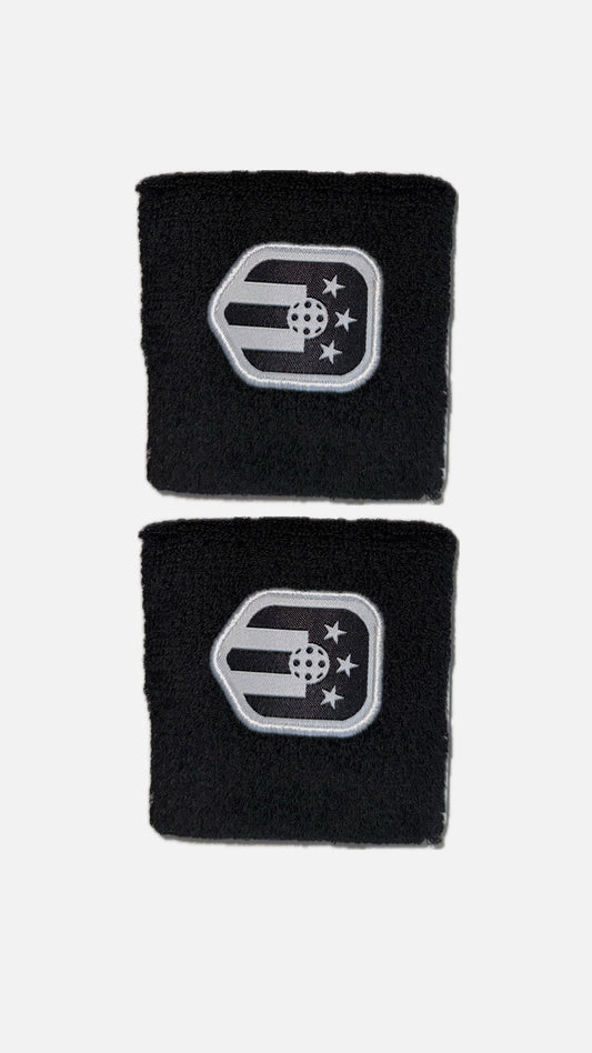 PICKLEBALL WRIST BAND    (Wristband with Logo Red, black and White)